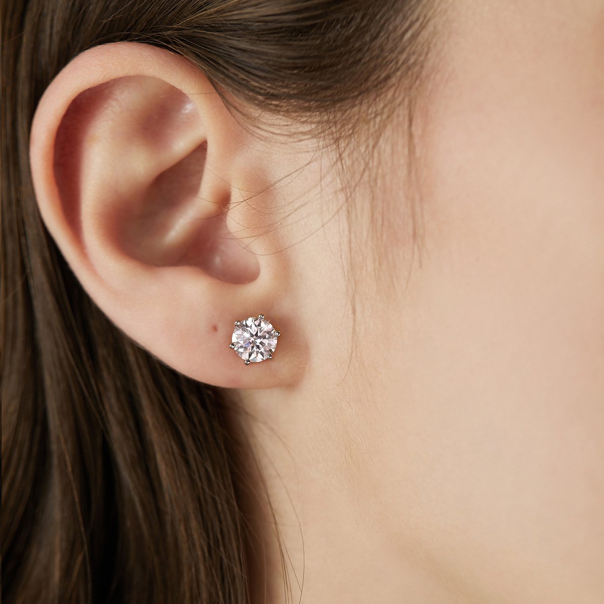 Classic Round Solitaire Stud Earrings Timeless Brilliance