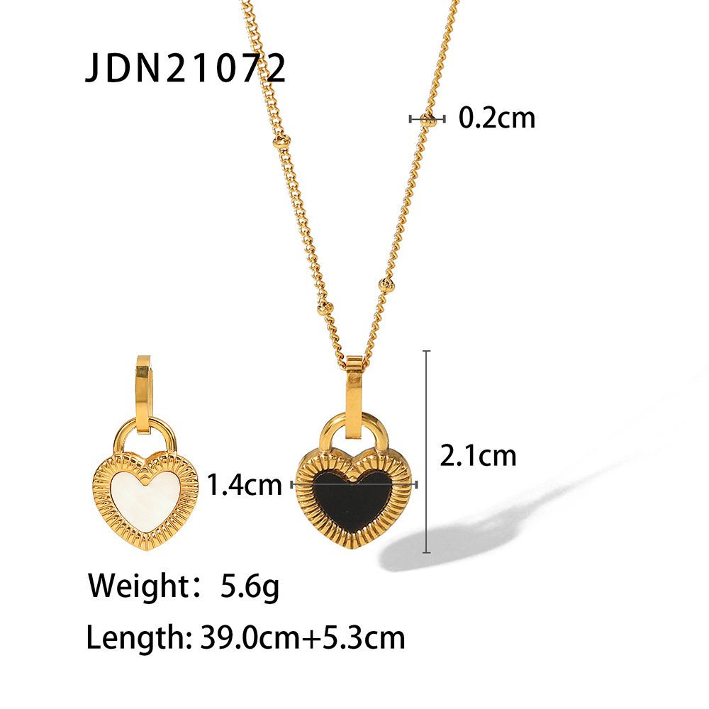 Golden Heart Pendant Necklace